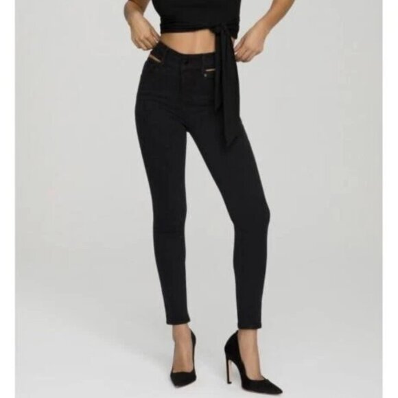 Good American Good Legs with slit waistband skinny jeans size 15 - Picture 1 of 12